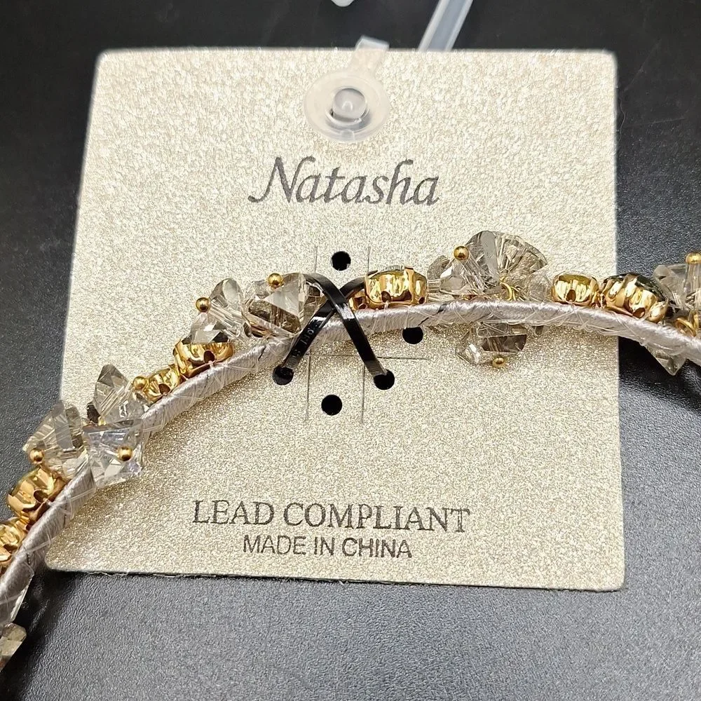 Bedazzled magpie headband crystal cluster crown